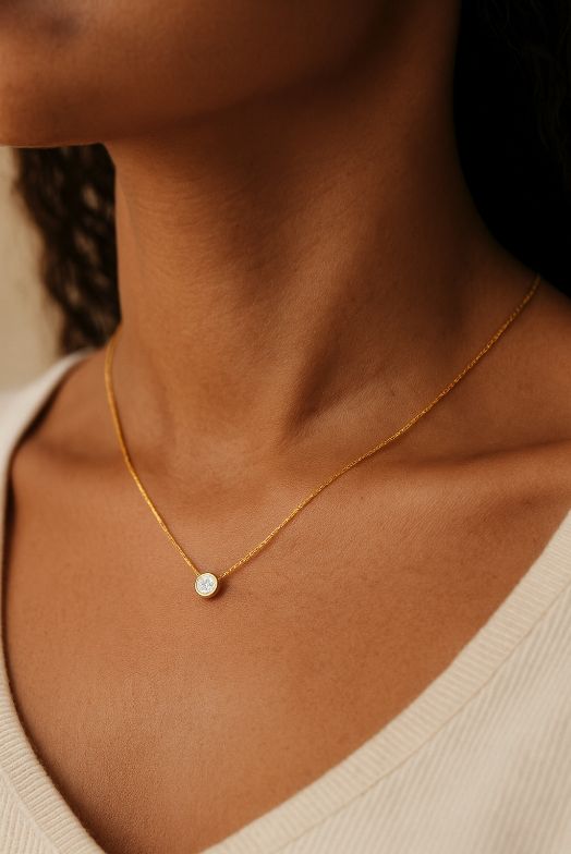 Exclusive Golden Diamond Necklace